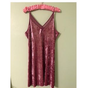 Pink Velvet Dress